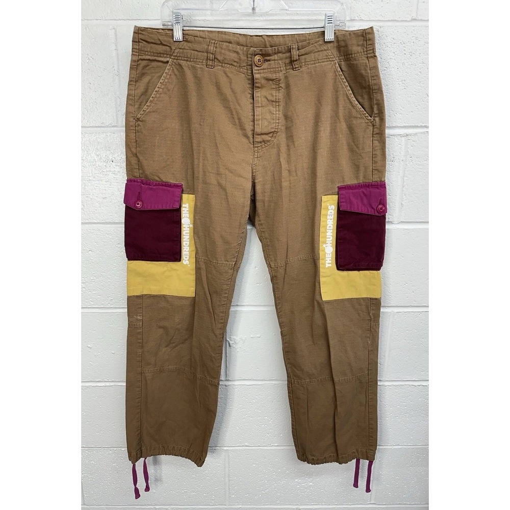 The Hundreds Meridian Khaki Color‎ Block Cargo Pants / Men's 34